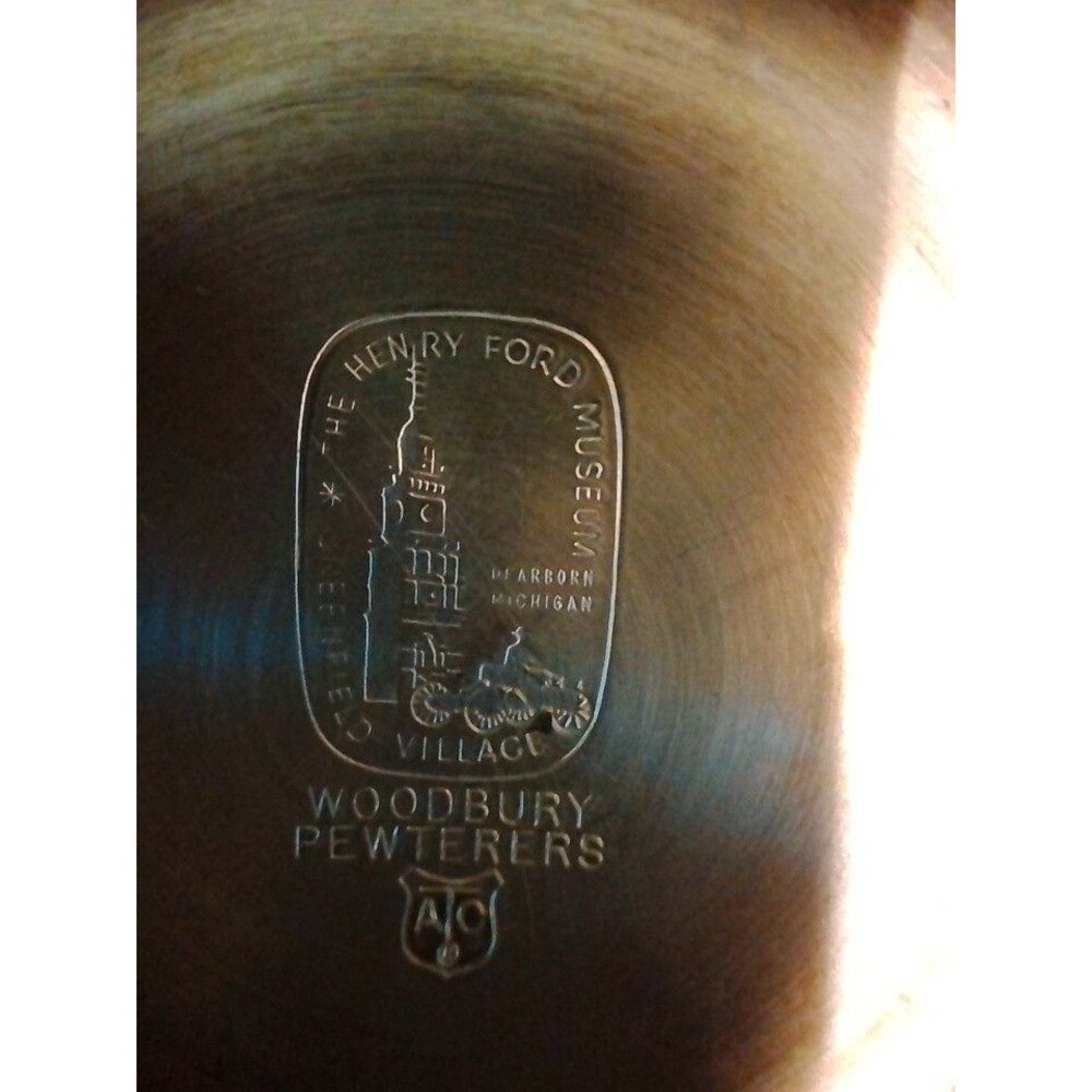 Vintage Woodbury Pewter/ Henry Ford Museum/Greenfield Village Footed Goblet - Picture 5 of 5
